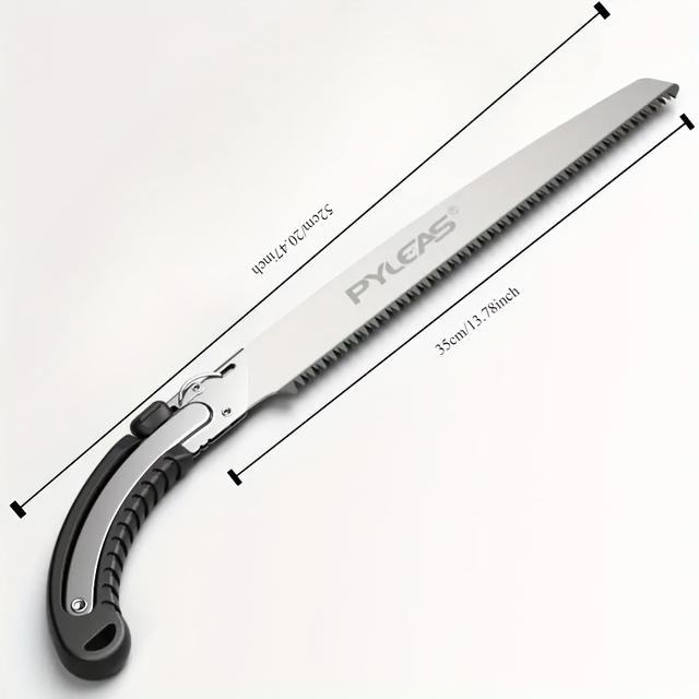 TEMU 1pc Professional Hand Saw, Manual Felling Saw, Heavy Duty Industrial , Metal Material, Woodworking Tools For Garden And Tree Cutting, Extra Thick Blade