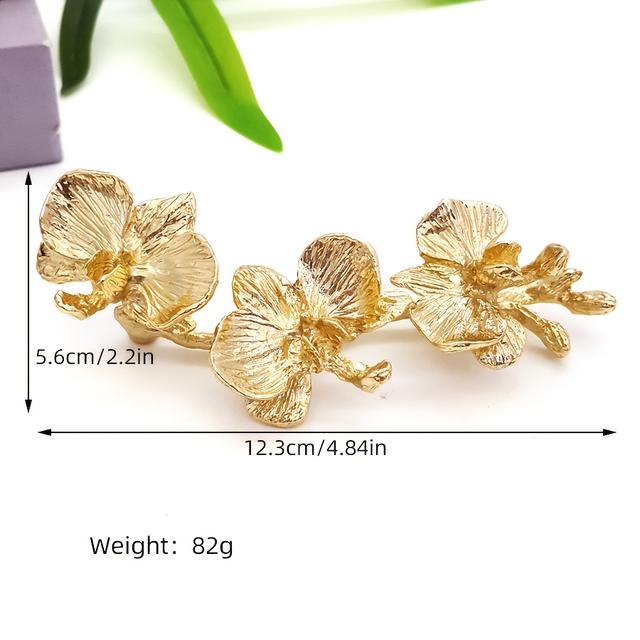 TEMU 1pc Of Orchid Tray Handle~ Suitable For Fruit Plates, Candy Dishes, Storage Cabinets, Drawers, Display Windows, Showcases, Tote Baskets, Makeup Boxes, And Jewelry Boxes.