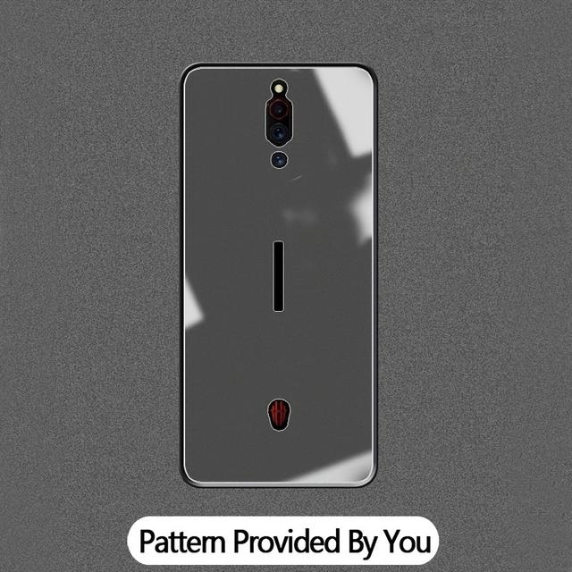 TEMU Customized Phone Case With Photo Pattern For Zte Red Magic 5/6/7/8/9/g/lite/5s/pro/r/s//pro+, , Acrylic Mirror Back Panel, Personalized Anti-fall, For Halloween