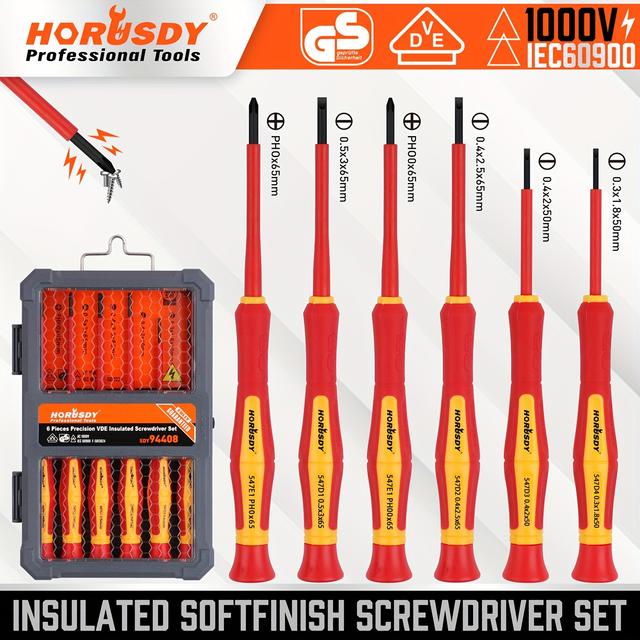 TEMU Horusdy 6-piece Mini Insulated Screwdriver Set