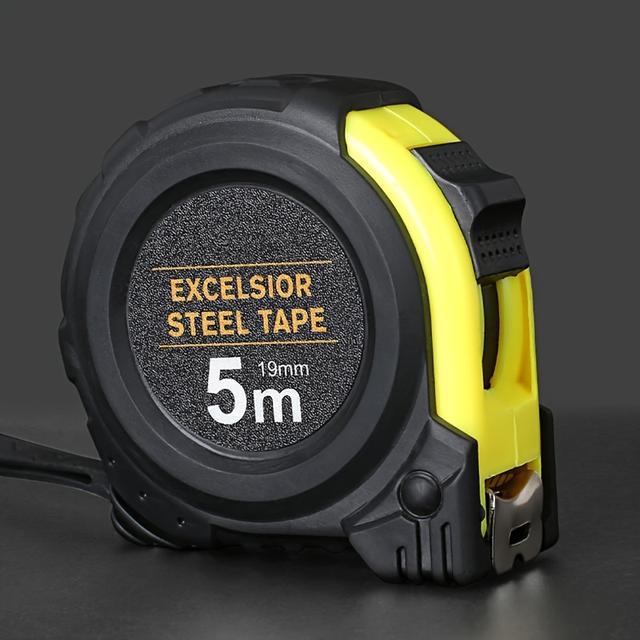 TEMU Hochleistungs-Maßband-Set - 5m/16ft & /10ft Metrisch/Zoll-Skala, Klinge aus Kohlenstoffstahl, stoßfestes Kunststoff- und Gummigehäuse, 0,01 Messgenauigkeit, Nicht-Laser-