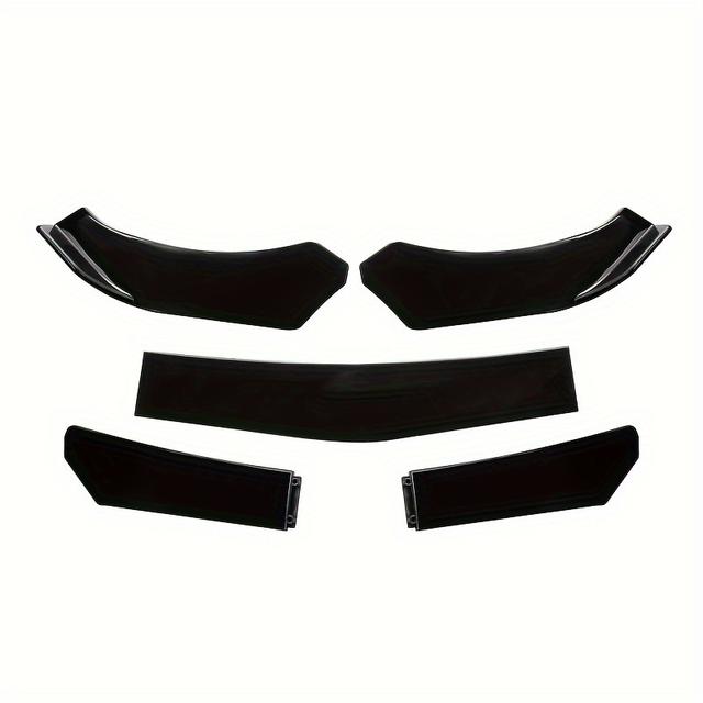 TEMU Universal Carbon Fiber Car Front Bumper Lip Body Kit Spoiler