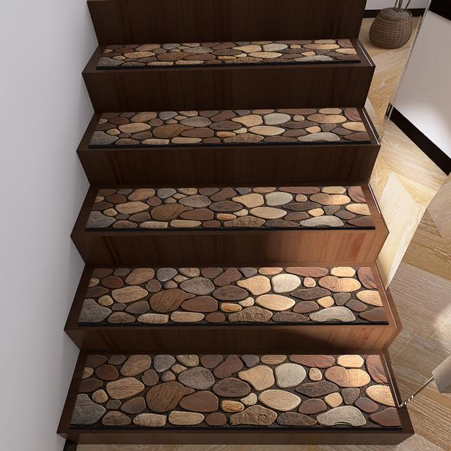 TEMU Marchepieds d'Escalier en de Antidérapante avec Motif , Intérieure Antiscielle pour Personnes Âgées et Animaux