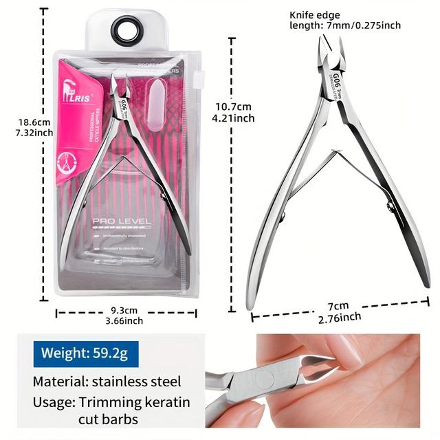 TEMU Pinza de capa de queratina, cortador y removedor profesional de acero inoxidable para piel y queratina