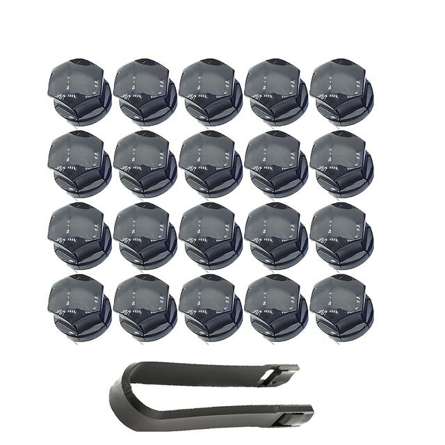 TEMU Set mit 20 dekorativen Kappen für die Radnabenbolzen verschiedener Volvo Modelle, einschließlich , , S60, S90, V60, V40, V90, , S80 und