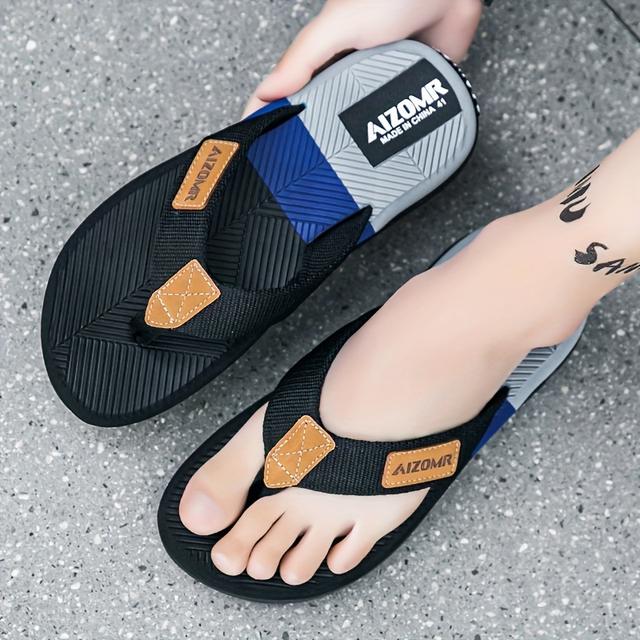TEMU Chanclas para hombre, chanclas antideslizantes con desodorante, sandalias de playa de estilo masculino