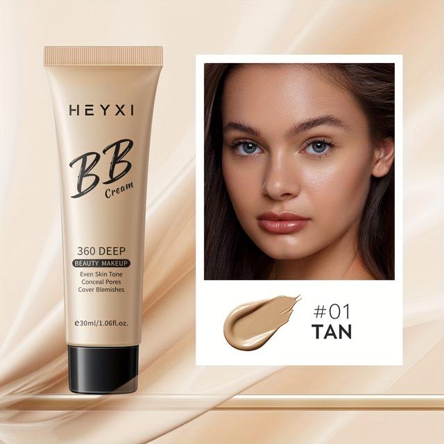 TEMU Hydrating Bb Cream Foundation - Full Coverage, Moisturizing Concealer For Tones, 30ml