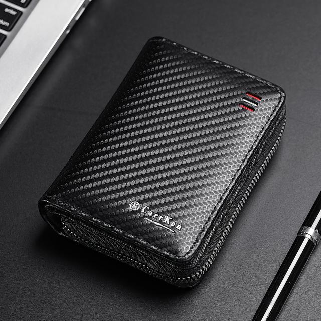 TEMU 1 's Casual Large Capacity Short Wallet Youth Fashion Double Fold Multi-card Credit Card Holder Zip Pocket Coin Purse Male Gift
