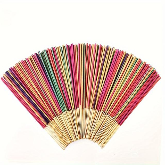 TEMU 50/120 Colorful Aromatherapy Sticks, Mix Of Flavors To Switch Scenes At , For Purification,, Relaxation And Meditation - Perfect Yoga Gift Set, Home Decoration