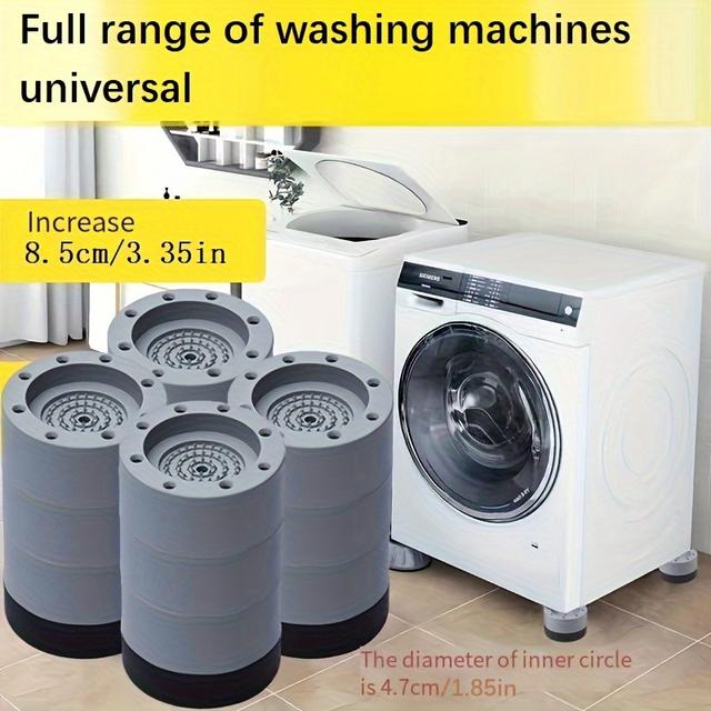 TEMU 16pcs Washing Machine Riser Pads, 8.5cm/3.35in, Non-slip, Shock-absorbing, Universal For Refrigerator Bases, Adjustable Height