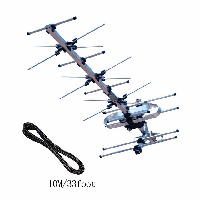 TEMU High/hd Digital Tv Antenna, Suitable For Smart Tv Antenna With 10m Connection Cable, Supports Receiving Uhf Frequency Channels, Passive Antenna, Supports 4k 1080p High-definition Smart Tvs