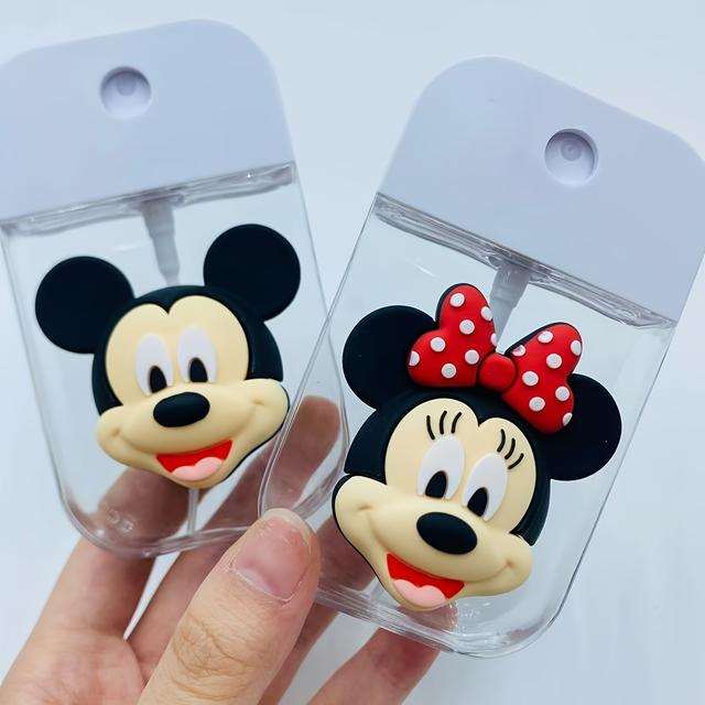 TEMU Officially Certified By , And Mouse 50ml Travel Spray Bottles - Portable And Easy-to-carry Dispensers For Creams And Alcohol. Made Of Bpa-free Plastic, Featuring An Adorable Cartoon Design.