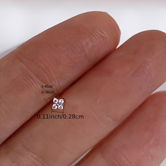 TEMU Stylish Minimalist Floral Stud Earrings For Women's Everyday Accessories.