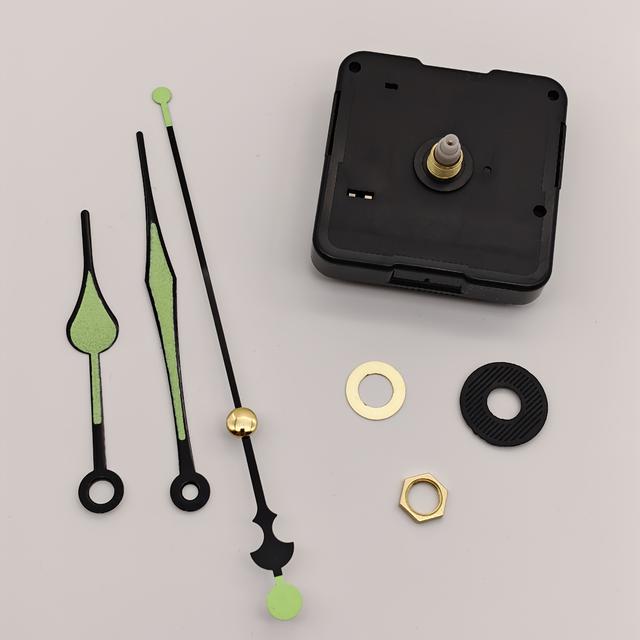 TEMU Luminous Silent Quartz Clock Movement Replacement Kit, In The Dark, Diy Replacement And Repair For Quartz Pendulum Movements