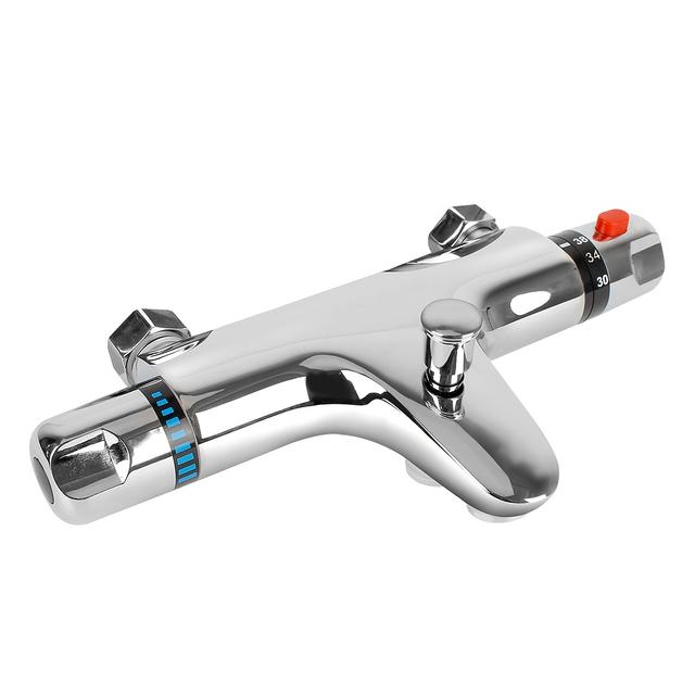 TEMU 1 Stück Badezimmer Mischbatterie Badewannenarmatur Badezimmerwerkzeug Heiß- Kaltwassermischer Thermostatarmatur Thermostat-Duscharmatur