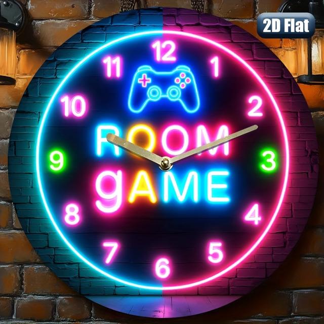 TEMU 1pc Reloj Moderno de Acrílico con Movimiento y Tema de Película - Números, Opciones de Color Adecuado para Habitaciones, Salas de Juegos, - Reloj Decorativo de Pared (No Incluido)