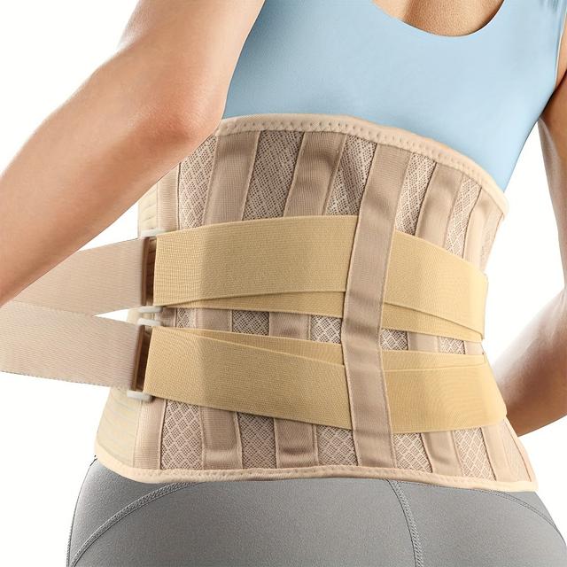 TEMU Rückenstützgürtel für Männer und Frauen - Atmungsaktive Lendenwirbelstütze