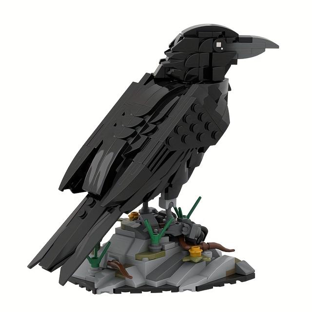 TEMU 357 darabos Varjú Építőkocka Készlet | Állat Modell Madár Kockák, Tökéletes Karácsonyra, Halloween Ajándékokhoz, Születésnapi Ajándék, ABS Anyagból Készült