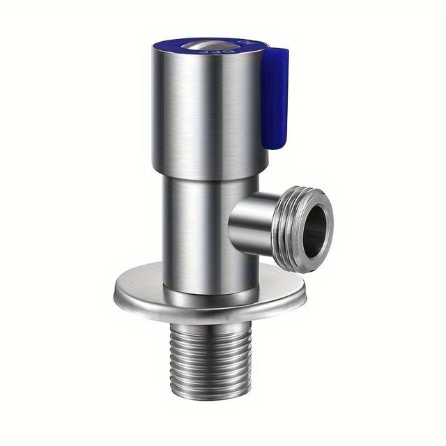 TEMU Válvula de Acero Inoxidable 304 para Inodoro y - Interfaz G1/2, Identificación de Agua Caliente y Fría, Fácil Instalación