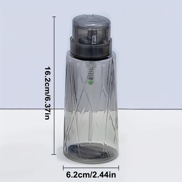TEMU Прозора пластикова пляшка з насосом для тиску об'ємом 8.45Oz/10.14Oz, підходить для зняття лаку та макіяжу, без запаху, розроблена для портативності як порожня пляшка для тонера