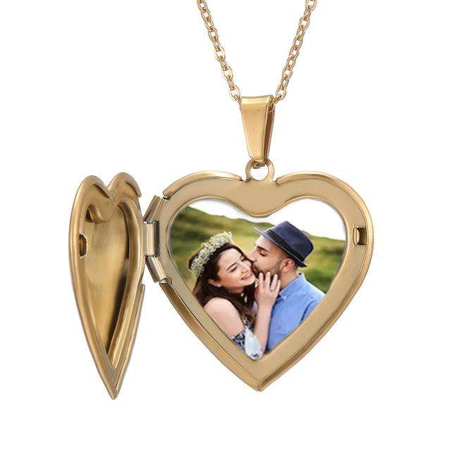 TEMU Colgante en Forma de con Foto Personalizada, Joyería con Imagen Personalizada, un Regalo Considerado para Madres, Esposas y , Ideal para Ocasiones Especiales y como Regalo de Navidad