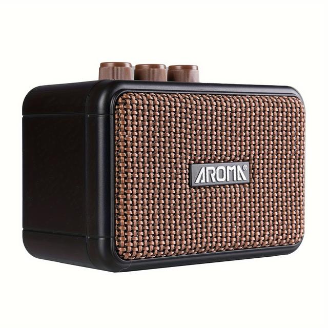 TEMU Aroma Ag-04 Electric Guitar Amplifier, A Portable And Rechargeable Speaker Designed Specifically For Guitars, Suitable For Outdoor And Desktop Use