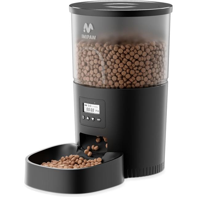 TEMU Automatic Cat Feeder 3l - Timed Dry Food Dispenser With , Programmable Portion Control For Cats & Small Dogs
