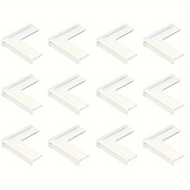 TEMU 6/12pcs Transparent Plastic Corner Guards For Windows, Cabinets, Tables & Tv Stands - Anti-collision Protection, , Durable & Stylish Design, Window Protection, Sleek Appearance,