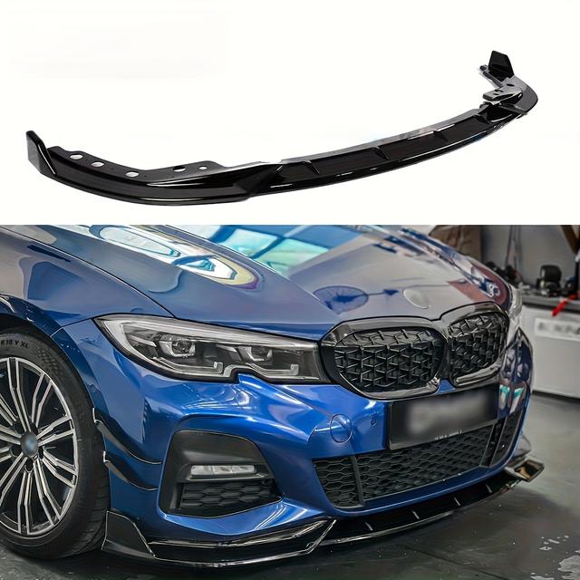 TEMU Front Bumper Lip For 2019-2024 For G20 G28 | Air Dam, Fit For 330e 340i M340i , Lower Chin Splitter, 4 Door Sedan Protection Body Kit