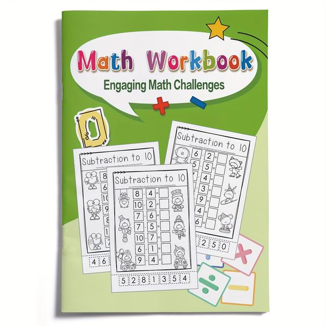 TEMU Früherziehungsbuch zur Berechnung: Zahlen Schreiben und Berechnungsübung