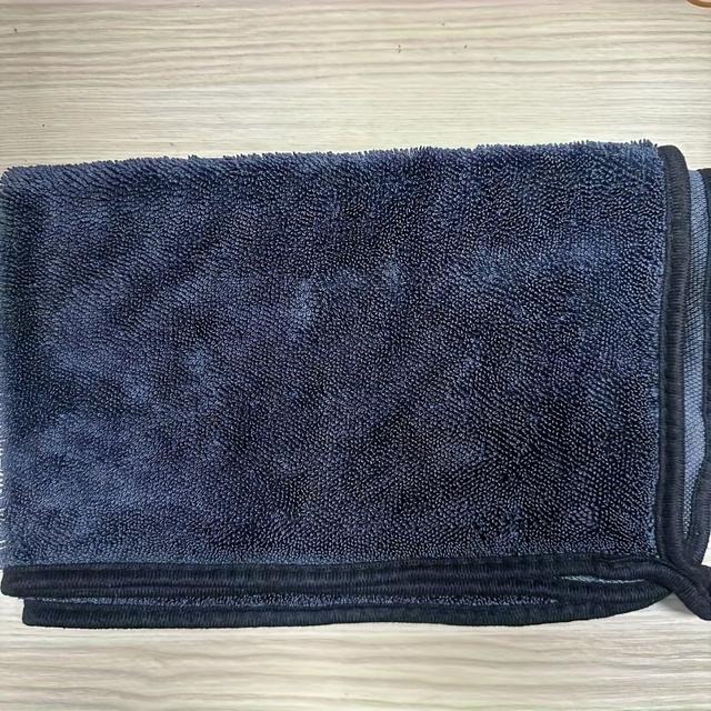 TEMU 1pc Premium Microfiber Car Towel - Double , Leaves & Dries, Ideal For Cars, Trucks, Boats, Car Towels For Car, Vehicle Cleaning Accessory, Microfiber Towel