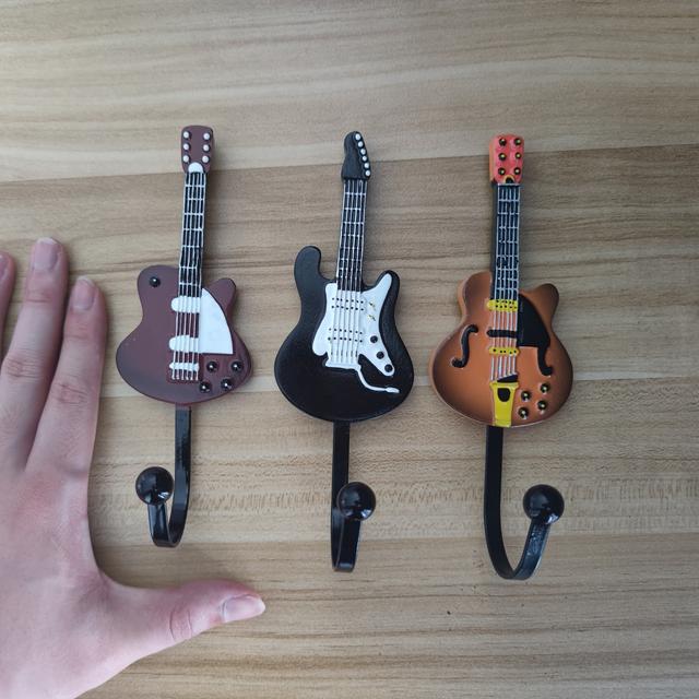 TEMU [home Decoration] Wall Hooks - Resin & Metal, Colorful Music-themed Home Decor, Living Room Or Gift For