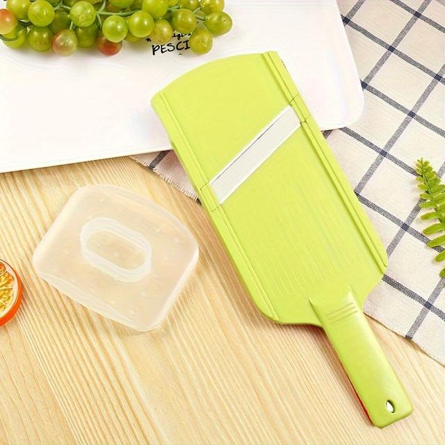 TEMU Rebanador de Acero Inoxidable para Uso Seguro en la Cocina, Ideal para Cortar Verduras y Frutas, Portátil para Uso en Exteriores