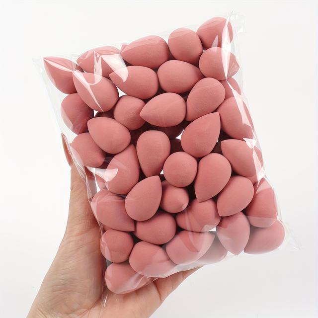 TEMU Mini 60 Makeup Sponges, Foundation Mixing Beauty Sponge, Liquid, Cream And Powder Flawless, Makeup Sponge, Latex- And Wet Foundation Makeup, Suitable For Types