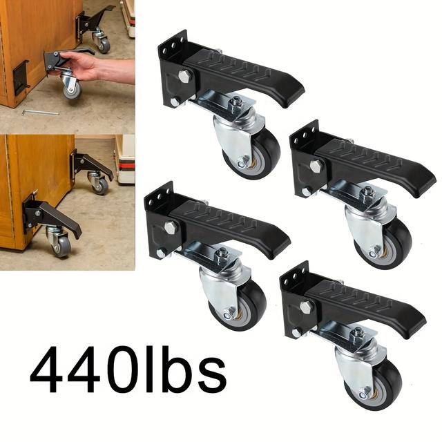TEMU 4 Arbeitstischrollen Heberollen für Werkbank 200kg Schwerlastrollen Möbelrollen