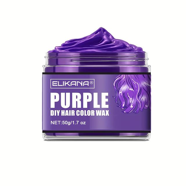 TEMU 30g/50g/120g Temporary Hair Dye Wax, Colourful Hair Dye, Disposable Fashion Hair Clay, Grey, For Diy, Birthday Party, Halloween, Christmas, Carnival