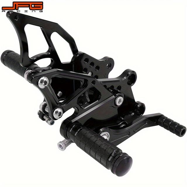 TEMU Jfg Racing Cnc Pedane Posteriori Regolabili per Moto - Pedane di Prestazione per 250/300/Z300/300R/Ex300 (2013-2016) - Alluminio Resistente,
