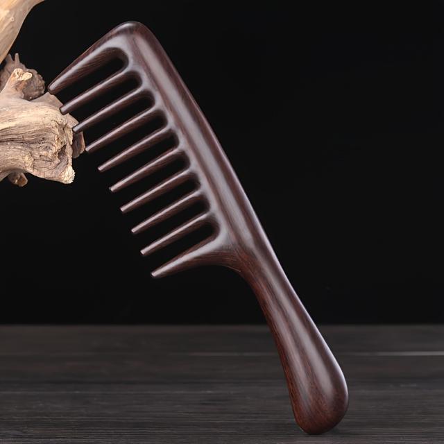 TEMU Large-toothed Hair Massage Comb Natural Comb Anti-static -toothed Comb Massage Home Female Long Hair Wooden Comb