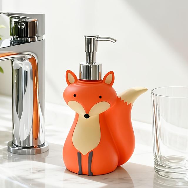 TEMU Cartoon Tier-Fox Handseifenflaschen, Lotionflaschen, Lotion-Spenderflaschen und Lotion-Spender, für Weihnachten und den Heimgebrauch.
