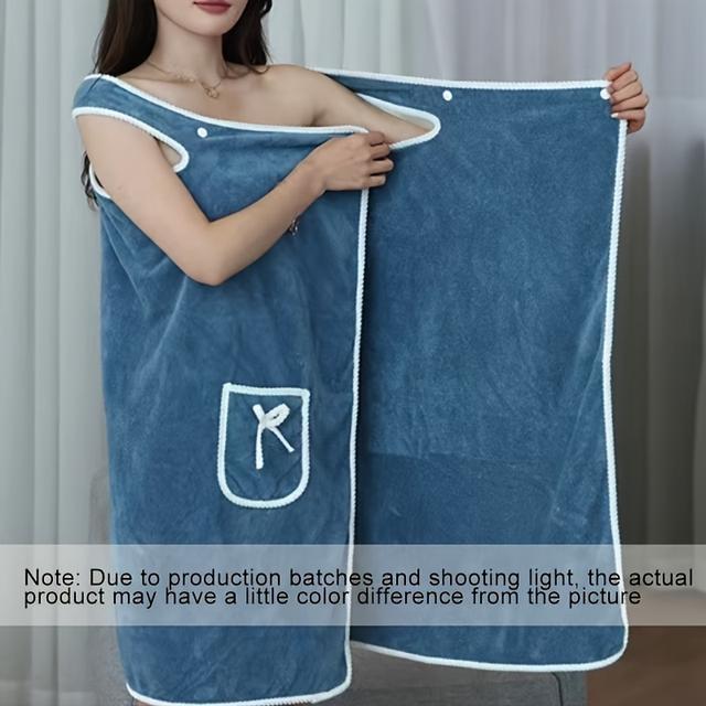 TEMU Ultra- Fleece Women's Bathrobe - Hypoallergenic, Spa, Pool, Gym, Travel & Home Use