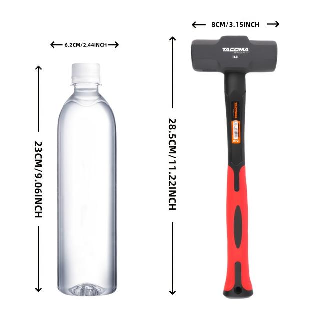 TEMU 1 Lb , Durable , Tpr Non-slip Handle, Suitable For Home Improvement, Industrial Use, , Wall , Durable Decorating Tool