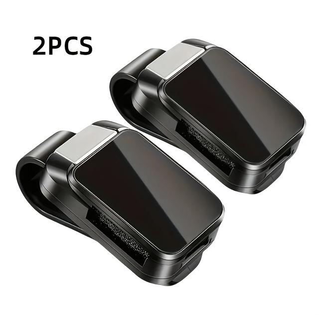 TEMU 2 ks Držák na brýle do auta - Všestranní úložný pro brýle ve vašem vozidle s designem sluneční clony