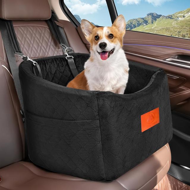 TEMU Pet Car Seat Designed For Air-conditioned Rooms, Featuring A Removable And Washable Bed With A Safety Belt.