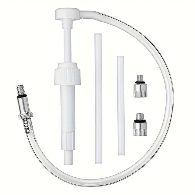 TEMU 1 قطعة مضخة زيت تروس السفلية لزجاجات الكوارت القياسية، تشمل مفصل معدني 3/8 بوصة، مناسبة لمحركات القوارب البحرية الخارجية 8 مم/10 مم