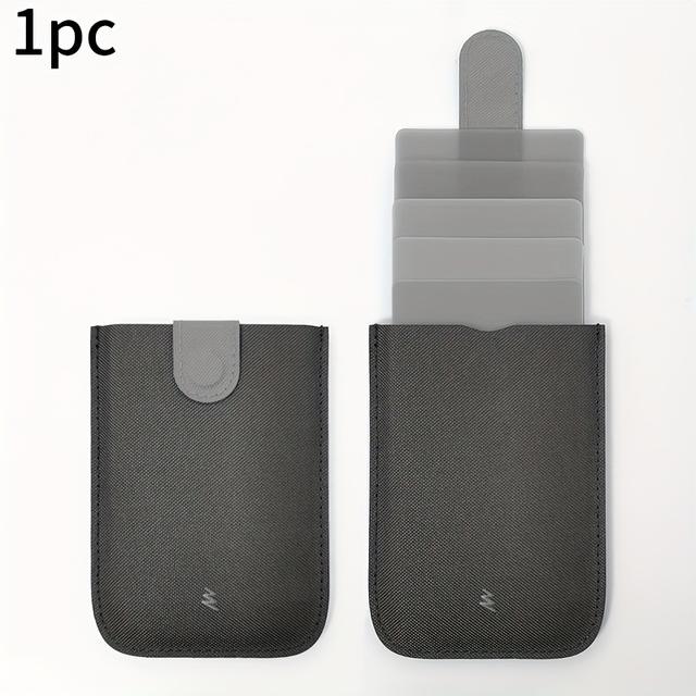 TEMU حامل بطاقات قابل للسحب بتدرج لوني، يمكن تجميعه، يمكنه حمل 5 بطاقات، حامل بطاقات الائتمان للنساء، رقيق للغاية، هدية عملية للأصدقاء مع جيب للعودة النقدية، صغير وبسيط، تصميم حجرة مضادة للمغناطيسية.