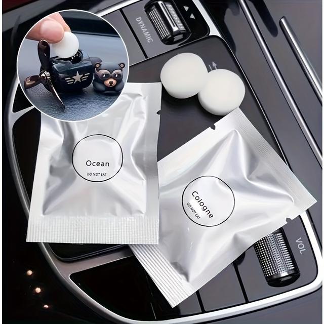 TEMU 15-pack Car Vent Freshener Refill Compressed Fragrance Tablets, Suitable For Car Air Freshener Clips