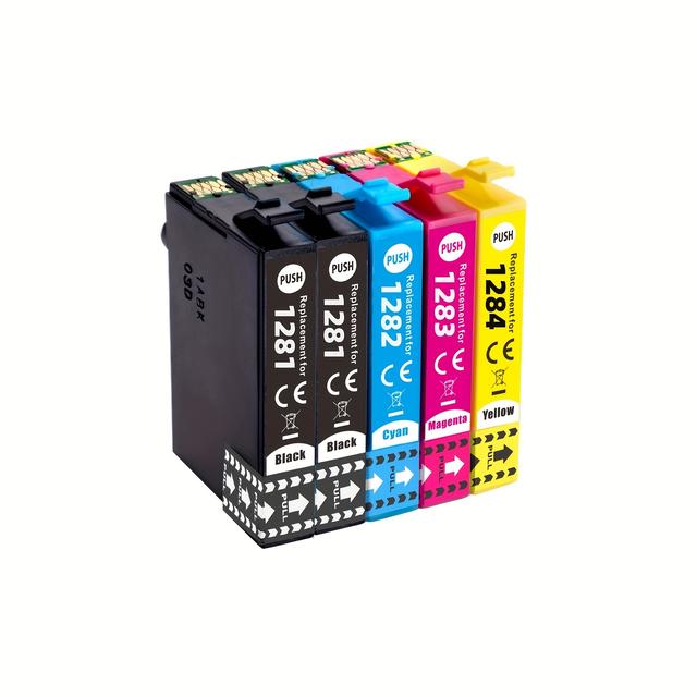 TEMU Compatible T1281 128 Ink Cartridge Stylus S22, Sx125, Sx130, Sx230, Sx235w, Sx420w, Sx425w, Sx430w, Sx435w, Sx438w, Sx440w, Sx445w, And Office Bx305f/bx305fw Printers