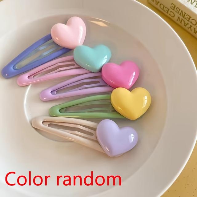 TEMU 5pcs Of Summer Dopamine Colorful Mixed Hair Clips For Women And ' Accessories.