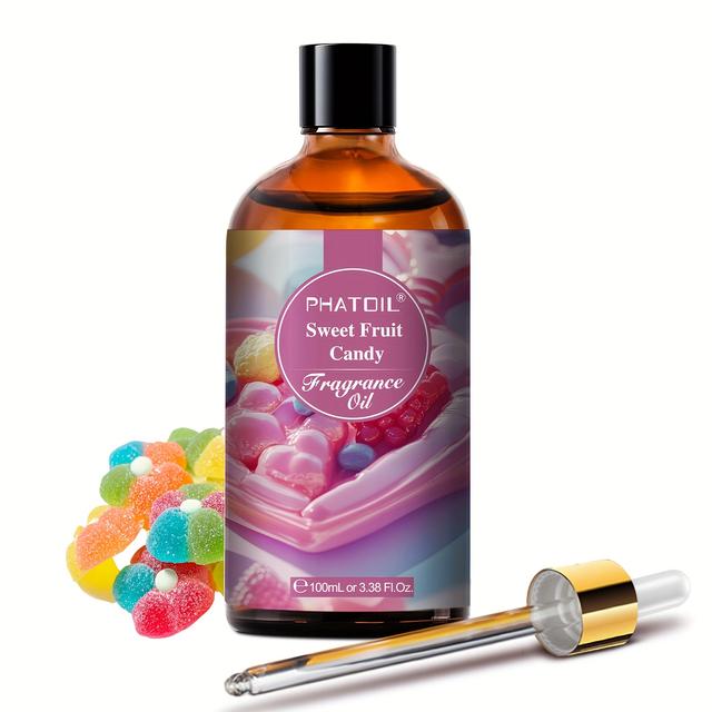 TEMU 1pc Phatoil 100ml/3.38fl.oz Candy Fragrance Oil Perfect For Diffusers, Humidifiers, Soap/candle Making, Christmas Gift, Lover,