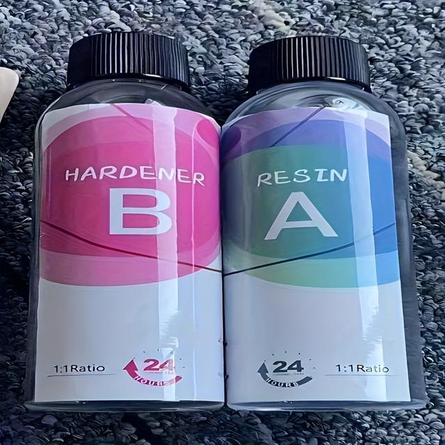 TEMU 500ml Epoxy Resin Kit, Newly Developed Epoxy Resin Strong, Bubble-free, And Resistant To Yellowing, Ideal For Casting, Resin Art, Molds, And Jewelry, With A Easy 1:1 Mixing Ratio